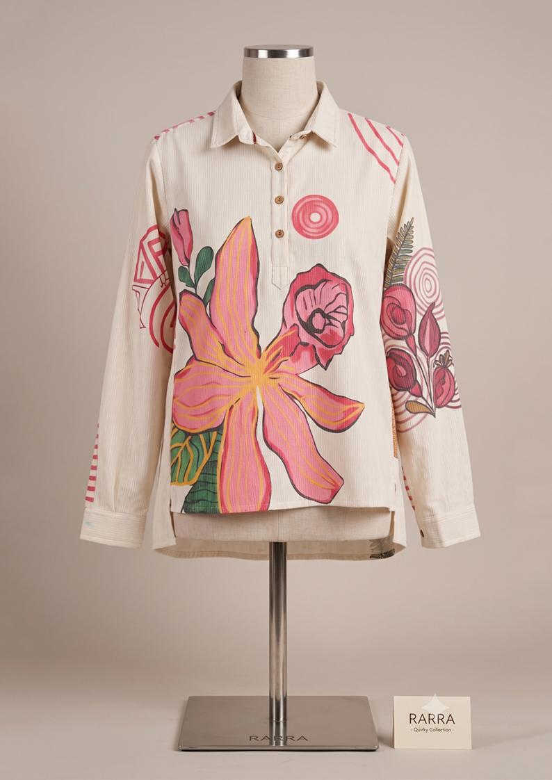 Rosy Geometry Shirt