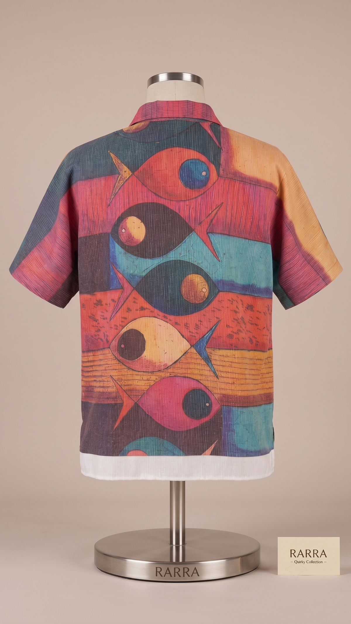 Multicolour Abstract Printed Relaxed-Fit Shirt