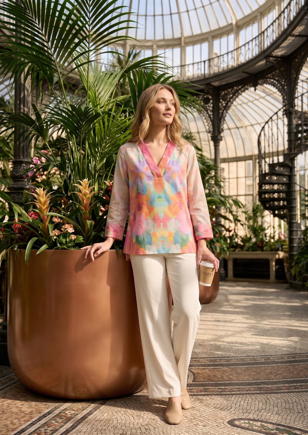 Blossom Haze Tunic