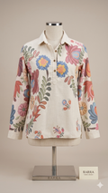 Ivory Bloom Floral Tunic
