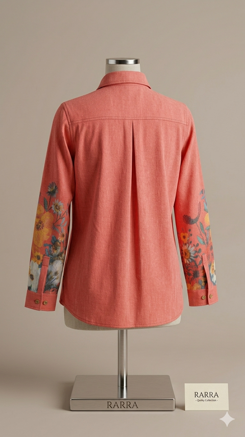 Coral Bloom Multicolor Floral Tunic