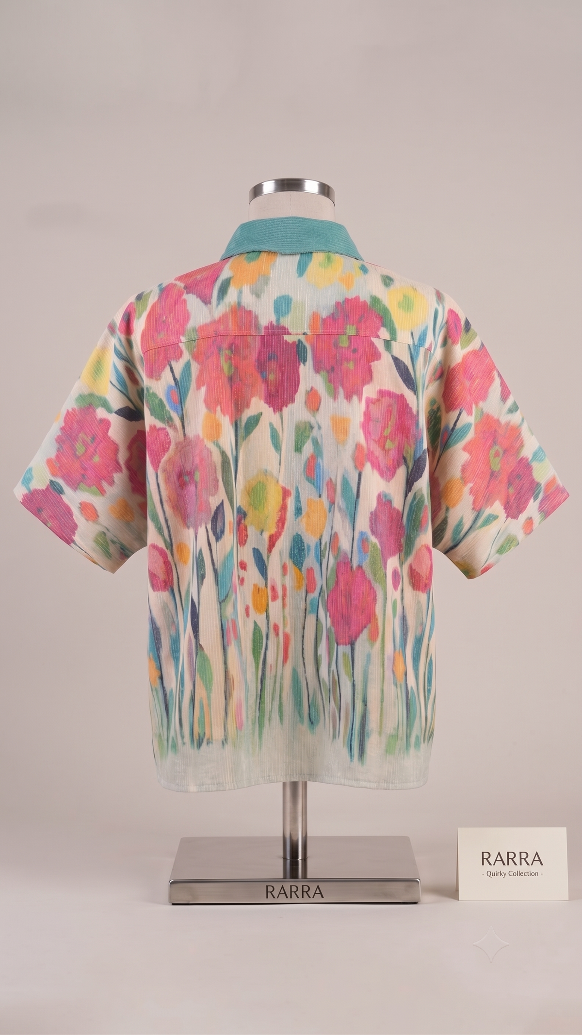 Floral Print Collar shirt
