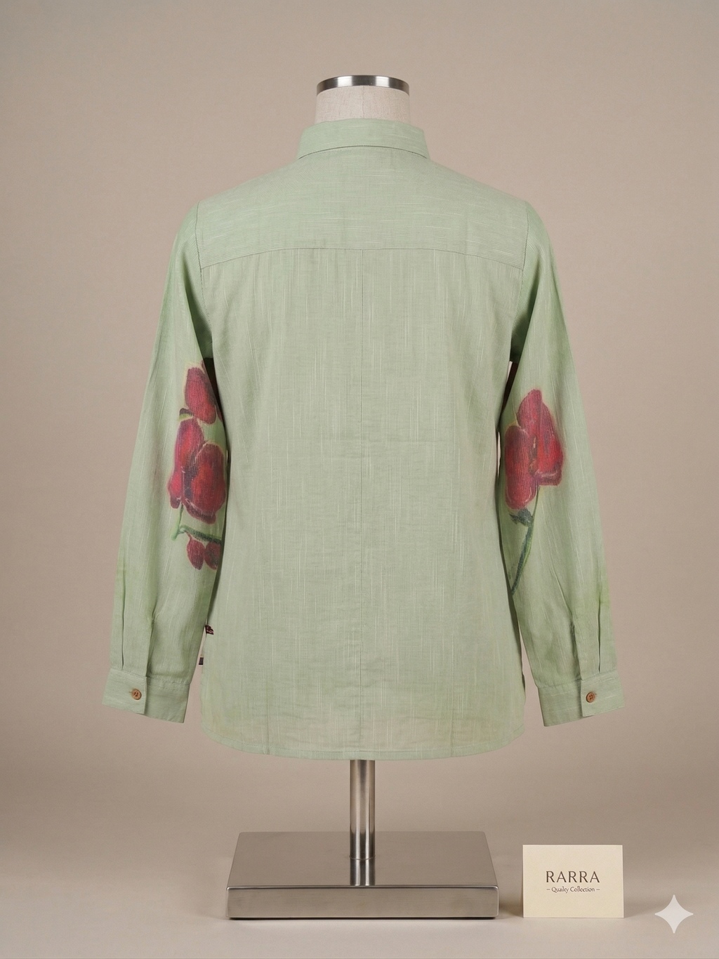 Pastel Green Portrait Print Tunic