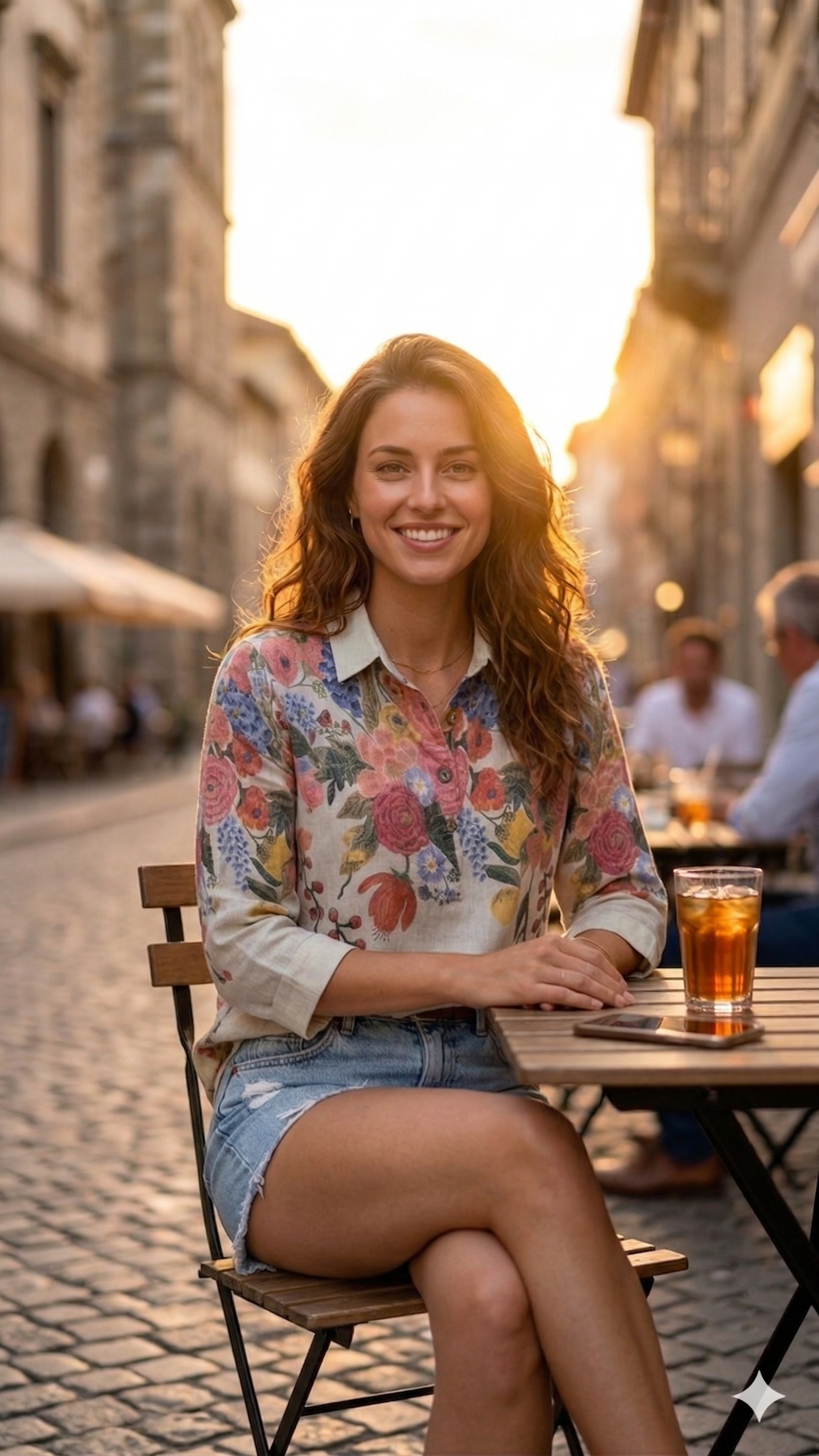 Sage Green Garden Muse Floral Tunic