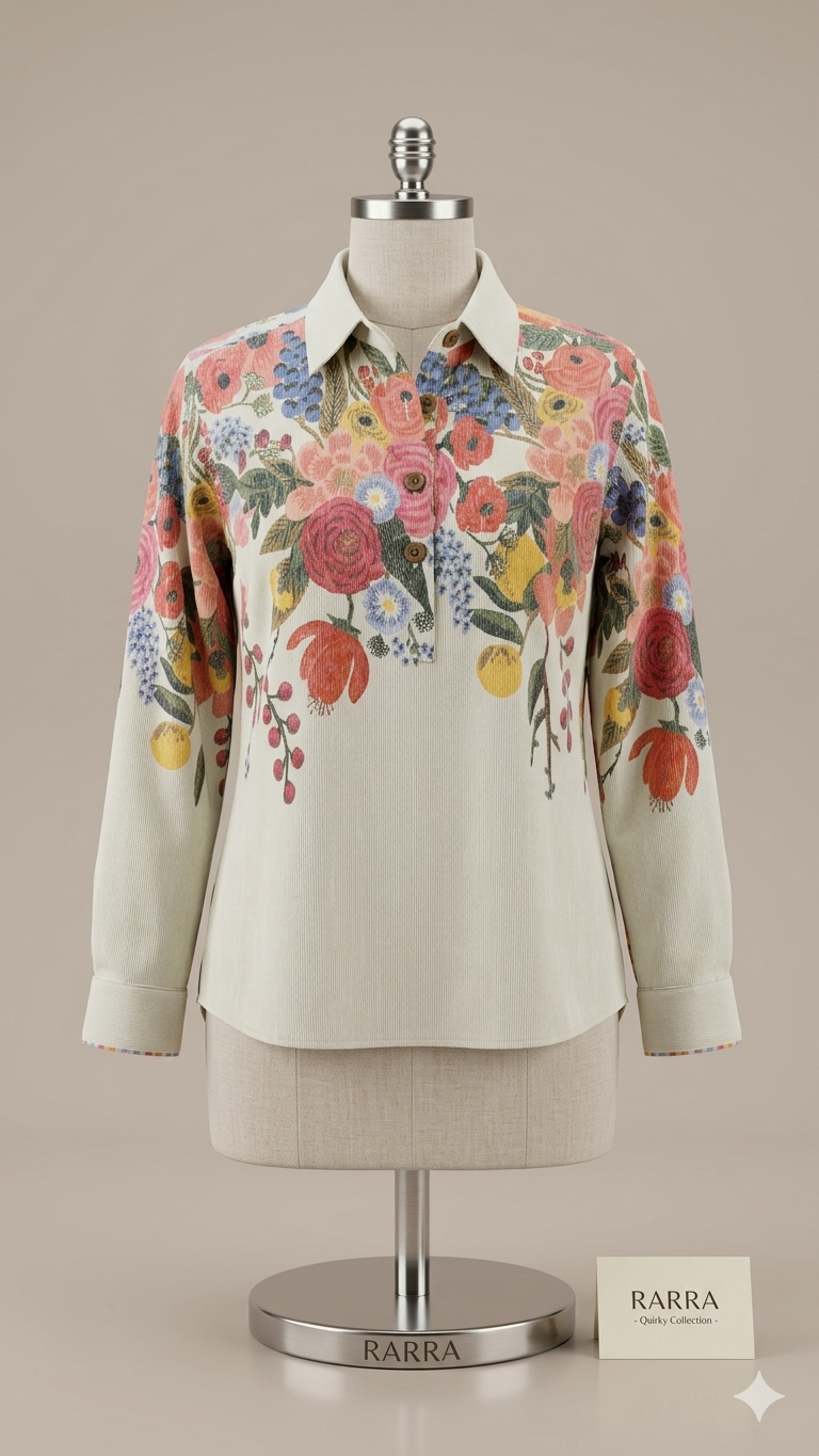 Sage Green Garden Muse Floral Tunic
