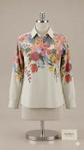 Sage Green Garden Muse Floral Tunic