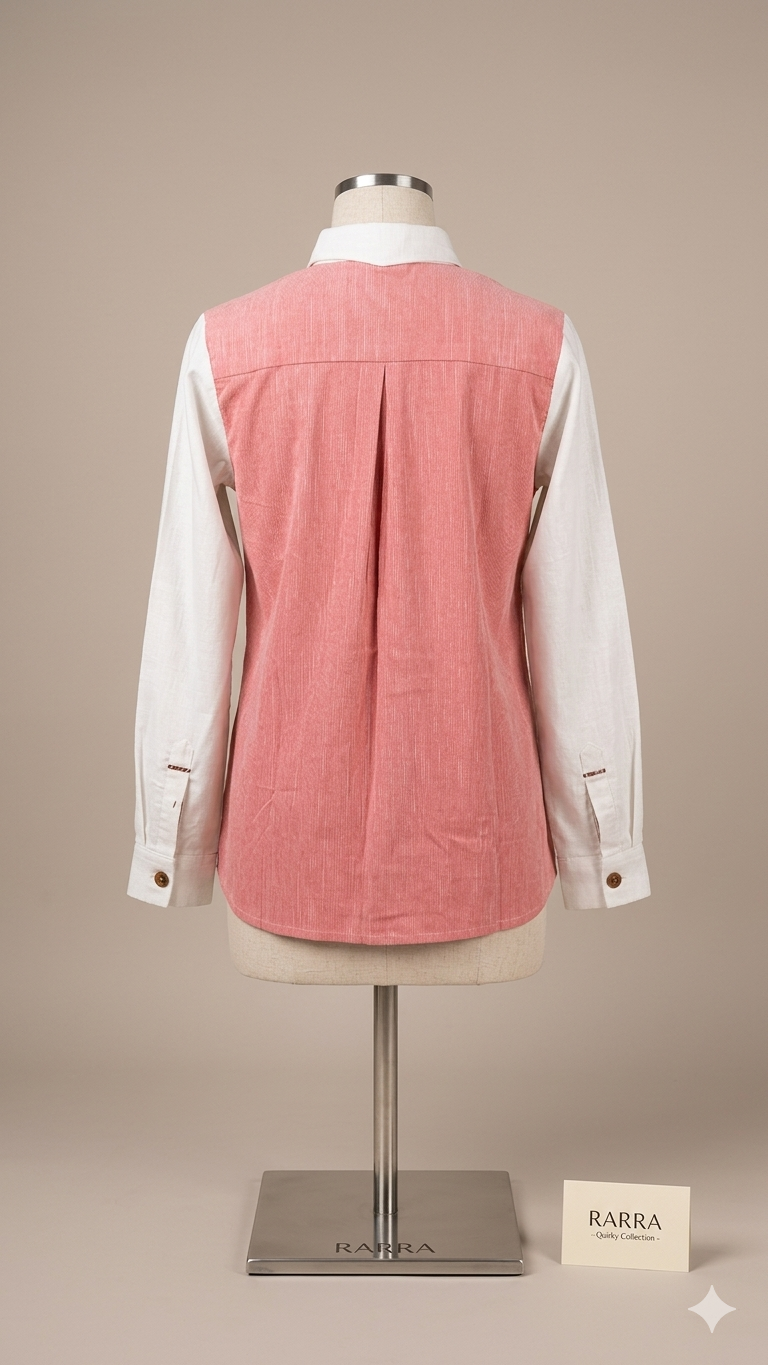 Ivory & Blush Dotted Abstract Print Tunic