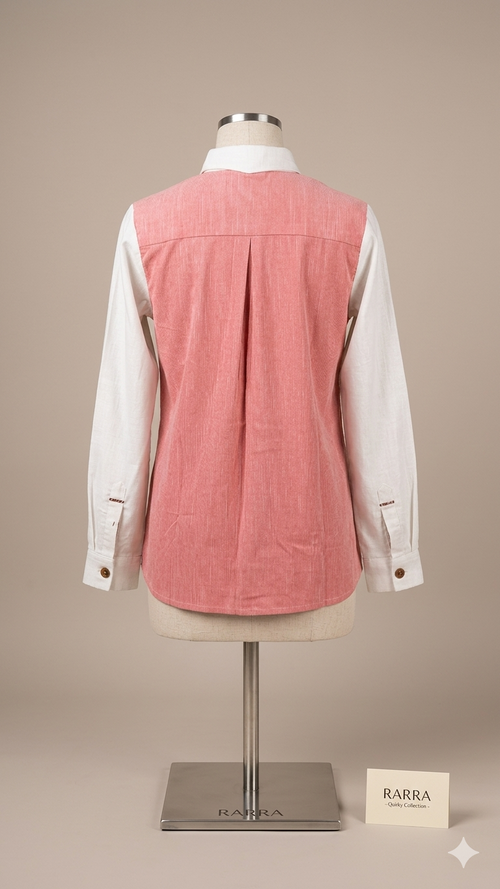 Ivory & Blush Dotted Abstract Print Tunic
