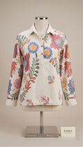 Ivory Bloom Floral Tunic