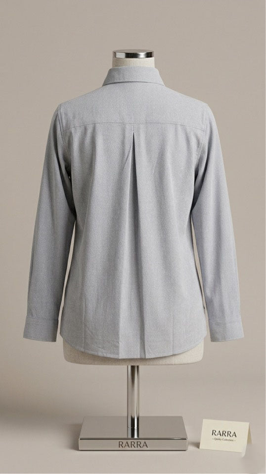 Grey Feline Cat Print Tunic