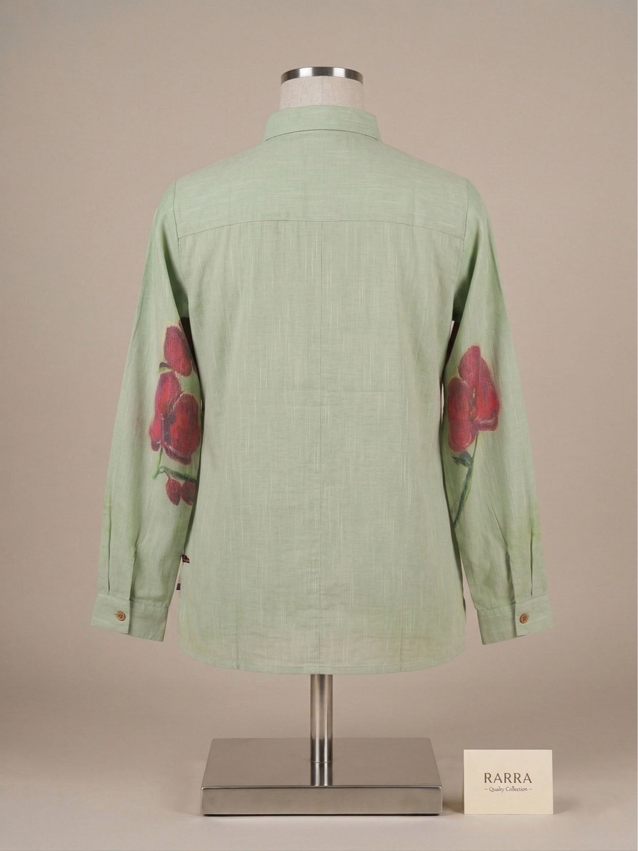 Pastel Green Portrait Print Tunic