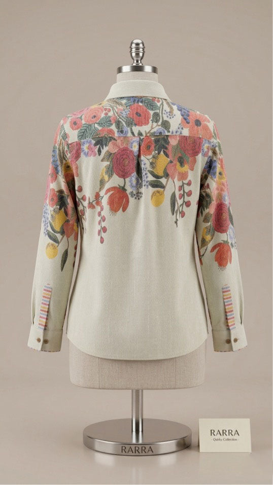 Sage Green Garden Muse Floral Tunic