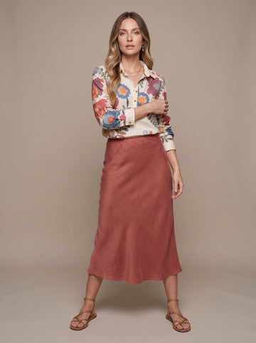 Ivory Bloom Floral Tunic