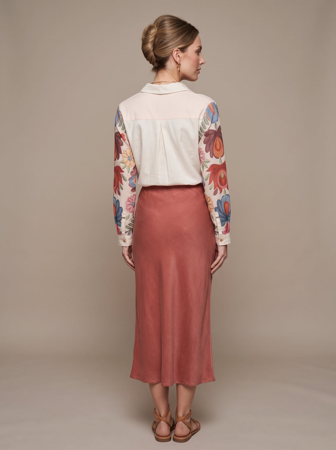 Ivory Bloom Floral Tunic