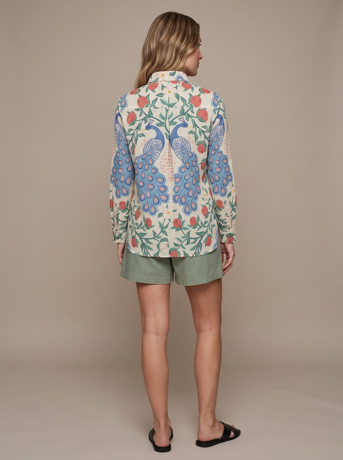 The Majestic Peacock Popover Shirt