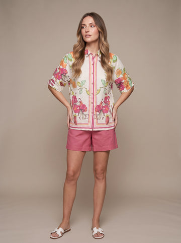 Vibrant Floral Resort Shirt