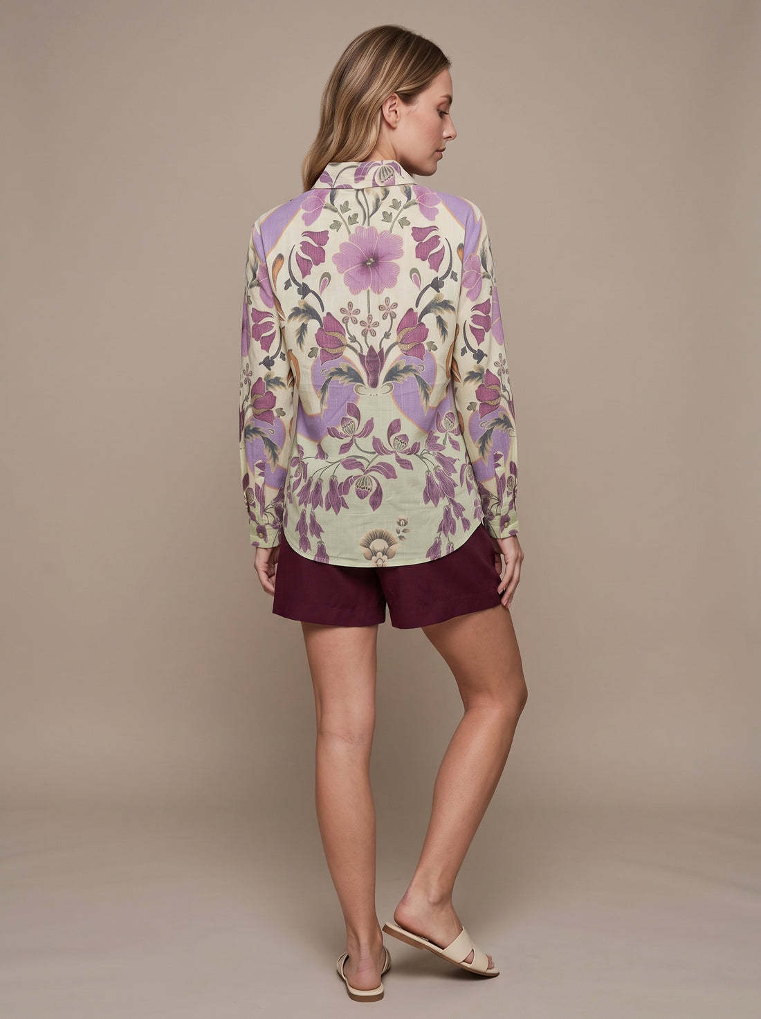 Vintage Violet Floral Shirt