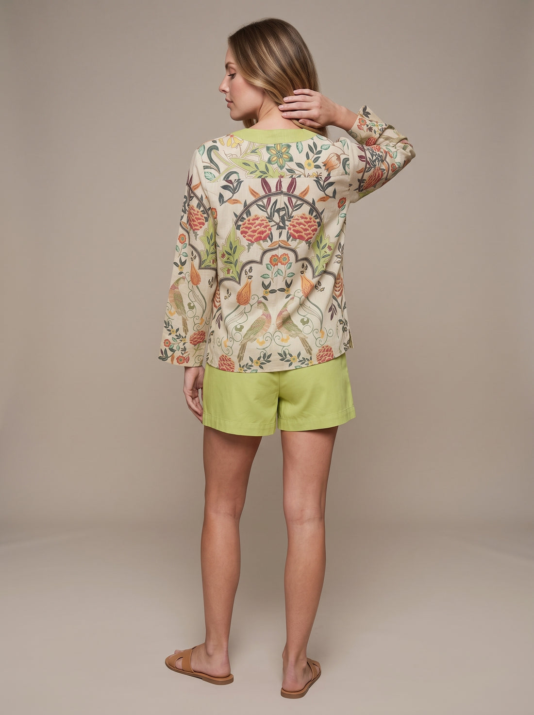 Vintage Flora & Pheasant tunic