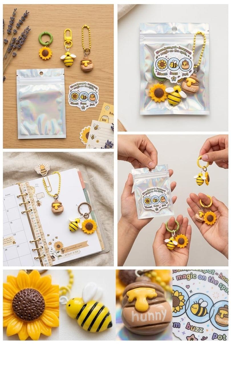 Sunflower, Bumblebee & Honey Pot