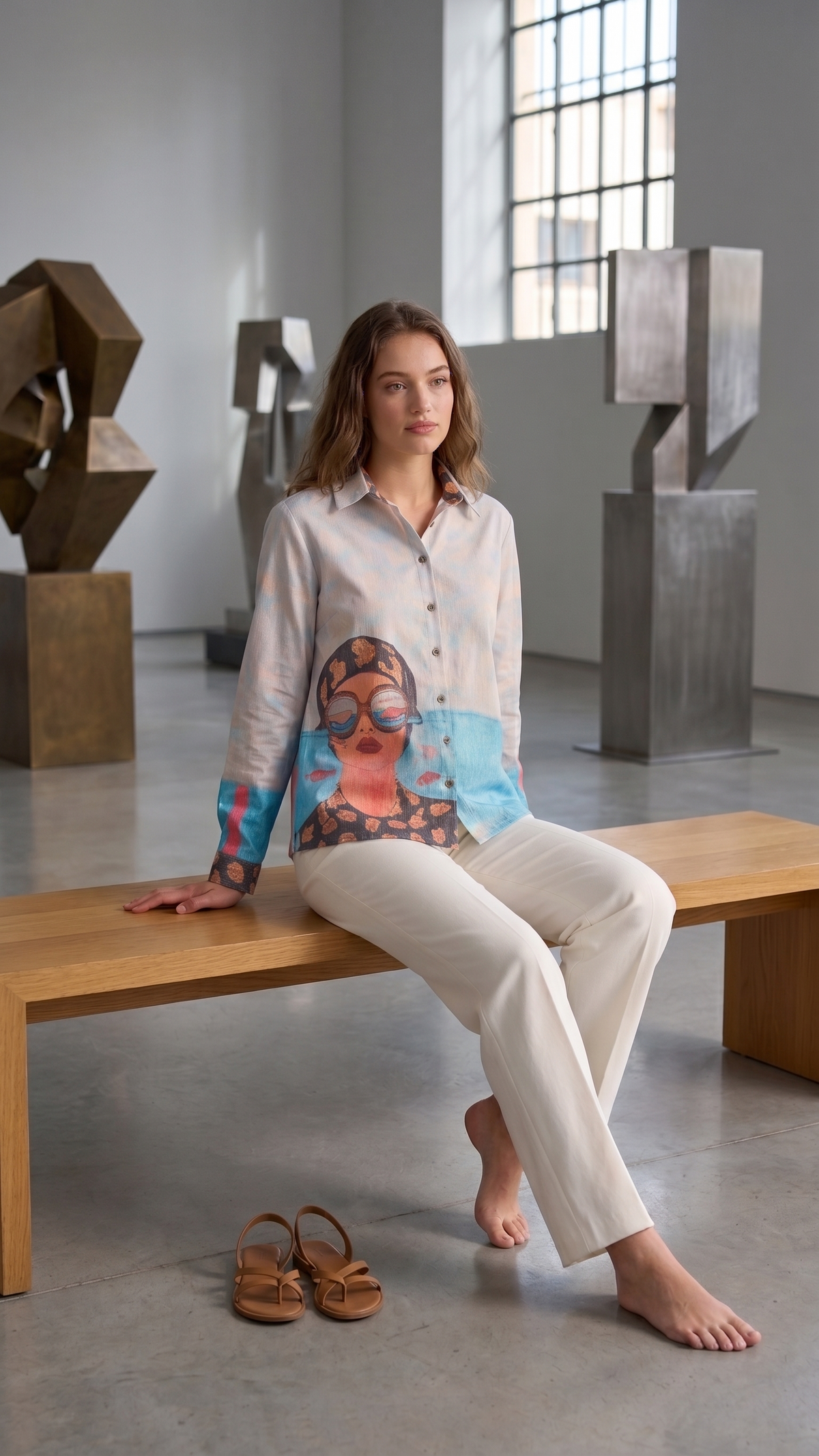 Indigo fish Pop Shirt