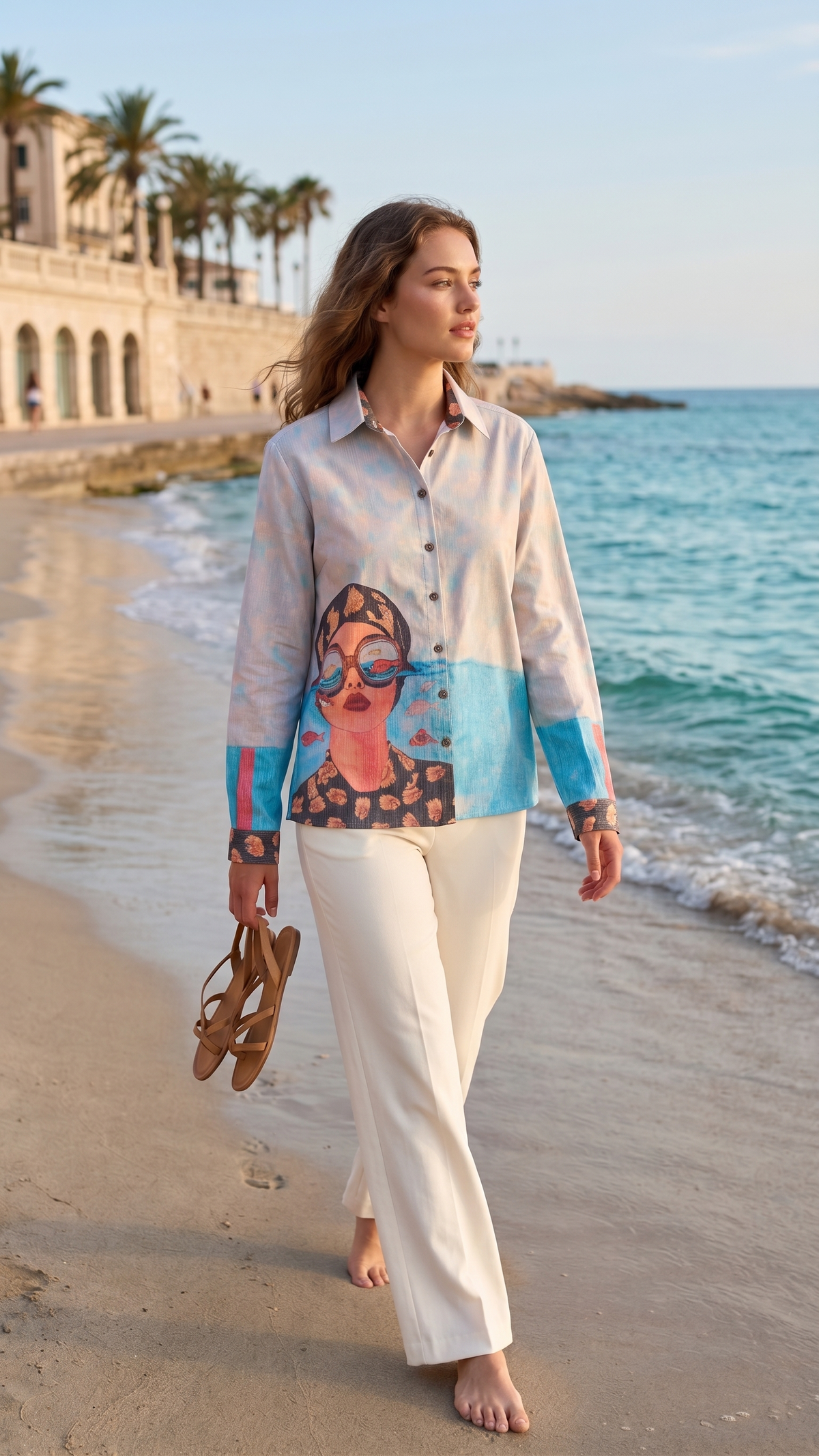 Indigo fish Pop Shirt